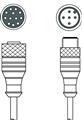 Leuze KDS S-M12-CA-M12-5A-P1-004-23X Interconnection cable