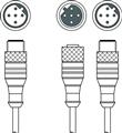 Leuze K-YPB M12A-M12A-S-PUR Interconnection cable