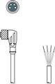 Leuze KD U-M8-4W-P1-020-DP Connection cable
