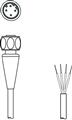 Leuze KS ET-M12-4A-T9-150-F+B Connection cable