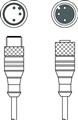 Leuze KDS U-M12-3A-M12-3A-P1-050 Interconnection cable