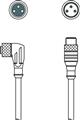 Leuze KDS U-M8-3W-M8-3A-P1-003 Interconnection cable