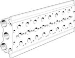 Festo PRS-1/8-8-BB Manifold block