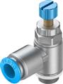 Festo GRLA-1/4-QS-10-RS-D One-way flow control valve