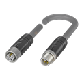 Balluff BCC M415-M415-3L-386-PX85A5-050 Double-ended cordsets