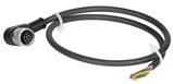 Euchner C-M12F08-08X025PU10,0-MA-113188 Connecting cable with angled plug connector M12, 8-pin, 10 m