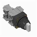 Allen Bradley 800H-2HRWH2KB6AA 30mm Selector Switch 800H PB