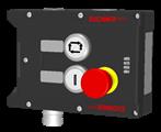 Euchner MGB-L0-ARA-AC4A1-S1-L-117085 Locking module MGB-L0-ARA (guard locking by spring force) with 2 pushbuttons, emergency stop, RC18