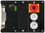 Euchner MGB2-I-MLI-U-YA4E5-KA-L-163651 Interlocking module MGB2-I-MLI (2 pushbuttons, emergency stop, door hinge on left)