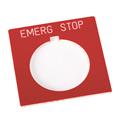 Allen Bradley 800H-W372 30mm 800H EMERG STOP Red Legend Plate