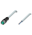Pepperl+Fuchs V3-GM-5M-PUR Female cordset single-ended M8 straight A-coded, 3-pin, PUR cable grey