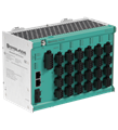 Pepperl+Fuchs ARS12-B2-IC24-2 Ethernet-APL rail field switch with 24 intrinsically safe Ex ic spur ports and spring terminals