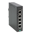 Pepperl+Fuchs ICRL-U-5RJ45-PoE-G-DIN Ethernet unmanaged PoE switch with 5 RJ45 gigabit ports and fault alarm