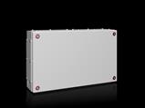 Rittal KX 1537.000 KX Terminal box, WHD: 500x300x120 mm, sheet steel, without mounting plate, with cover, with gland plate