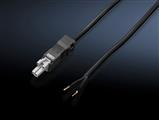 Rittal SZ 2500.410 SZ Connection cable, for power supply, 2-pole, 24 V DC, L: 3000 mm