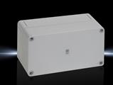 Rittal PK 9513.000 PK Polycarbonate enclosure, WHD: 180x94x81 mm, fibreglass-reinforced polycarbonate, without knockouts, with grey cover