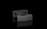 Rittal VX 8660.000 VX base/plinth corner piece with trim panel, front and rear, H: 100 mm, for W: 300 mm, sheet steel
