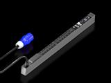 Rittal DK 7979.310 DK PDU switched, compact basic power distribution incl energy measurement per phase, individually switchable output slots, with network interface and display, WLD: 44x845x70mm, IEC 60 320: 12x C13 + 1x C19