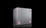 Rittal KX 1564.000 KX Terminal box, WHD: 150x150x120 mm, stainless steel 14301, without mounting plate, with cover, with quick-release fasteners