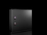 Rittal AX 9204.100 AX Ex enclosure, WHD: 400x400x200 mm, fibreglass-reinforced unsaturated polyester, with mounting plate, empty enclosure with hinged door