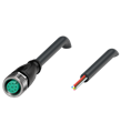 Pepperl+Fuchs V19-G-BK5M-PVC-U Female cordset single-ended M12 straight A-coded, 8-pin, PVC cable black, UL approved