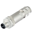 Pepperl+Fuchs V19S-G-ABG-PG9 Male connector M12 straight A-coded 8-pin, for cable diameter 5 - 8 mm, shielded, field-attachable