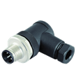 Pepperl+Fuchs V1S-W-PG9 Male connector M12 angled A-coded 4-pin, for cable diameter 6 - 8 mm, field-attachable