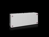 Rittal KX 1533.000 KX Terminal box, WHD: 500x200x120 mm, sheet steel, without mounting plate, with cover, with gland plate