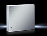 Rittal AE 1010.600 AE Compact enclosure, WHD: 600x600x210 mm, Stainless steel 14301, with mounting plate, single-door, with two cam locks