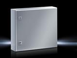 Rittal AE 1007.600 AE Compact enclosure, WHD: 500x500x210 mm, Stainless steel 14301, with mounting plate, single-door, with two cam locks