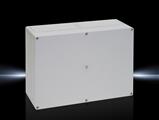 Rittal PK 9523.000 PK Polycarbonate enclosure, WHD: 360x254x111 mm, fibreglass-reinforced polycarbonate, without knockouts, with grey cover