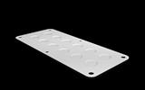 Rittal SZ 1581.200 KX Metal gland plate, with metric knockouts, for cable diameter M20