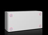 Rittal KX 1501.000 KX Terminal box, WHD: 300x150x120 mm, sheet steel, without mounting plate, with cover, without gland plate