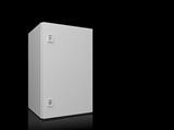 Rittal AX 1338.000 AX Compact enclosure, WHD: 380x600x350 mm, sheet steel, with mounting plate, single-door, with two cam locks