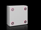 Rittal KX 1514.000 KX Terminal box, WHD: 150x150x80 mm, sheet steel, without mounting plate, with cover, without gland plate