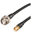 Pepperl+Fuchs IUK-SMA-6M-LL240F-FRNC-TNC Adapter cable SMA plug straight to TNC plug straight, FRNC coaxial cable black, UV resistant