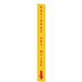 Pizzato VF AP-A1AGR08 Yellow adhesive in PC, rectangular 300x32 mm, red writing 