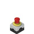 Pizzato ES AC31434 Complete unit with enclosure, emergency pushbutton, luminous disc and contacts