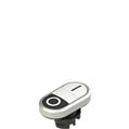 Pizzato E2 1PDRL9AAAA Double lower flush pushbutton, with marking