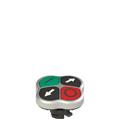 Pizzato E2 1PQFA9QAAK Quadruple pushbutton