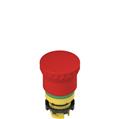 Pizzato E2 1PEPZ4731 Push-pull emergency pushbutton with green marking dotted line