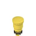 Pizzato E2 1PERZ4551 Yellow mushroom pushbutton, turn to release