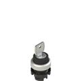Pizzato E2 1SC3BCE19AA Key selector, 3 positions black without marking
