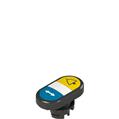 Pizzato E2 1PDRL1AADJ Double lower flush pushbutton, with marking