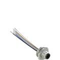 Pizzato VF CNM5MM M12 metallic male wired connector, 5 poles, for M20 threads