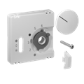 Alre JZ-038.110 Cover set for room thermostat RTBSU, 55×55, pearl white (RAL1013), gloss