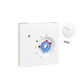 Alre JZ-016.410 Cover set for room thermostat RTBSU / FTR, 70×70 for JUNG LS, pearl white (RAL 1013) gloss