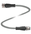 Pepperl+Fuchs V1-G-2M-PUR-V1-G-Y301706 Connecting cable, M12 to M12, PUR cable 3-pin