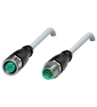 Pepperl+Fuchs V15-G-10M-PUR-V15-G Cordset M12 socket straight to M12 plug straight A-coded, 5-pin, PUR cable grey