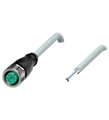 Pepperl+Fuchs V15-G-20M-PVC Female cordset single-ended M12 straight A-coded, 5-pin, PVC cable grey